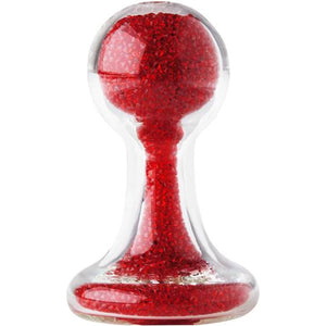 Share Satisfaction Lucent Glass Butt Plug Red