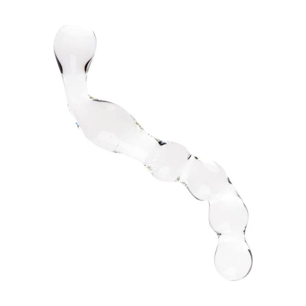 Share Satisfaction Lucent Glass Dildo Clear Double Curved