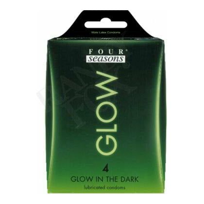 Four Seasons Glow In The Dark Condoms 4 Pack