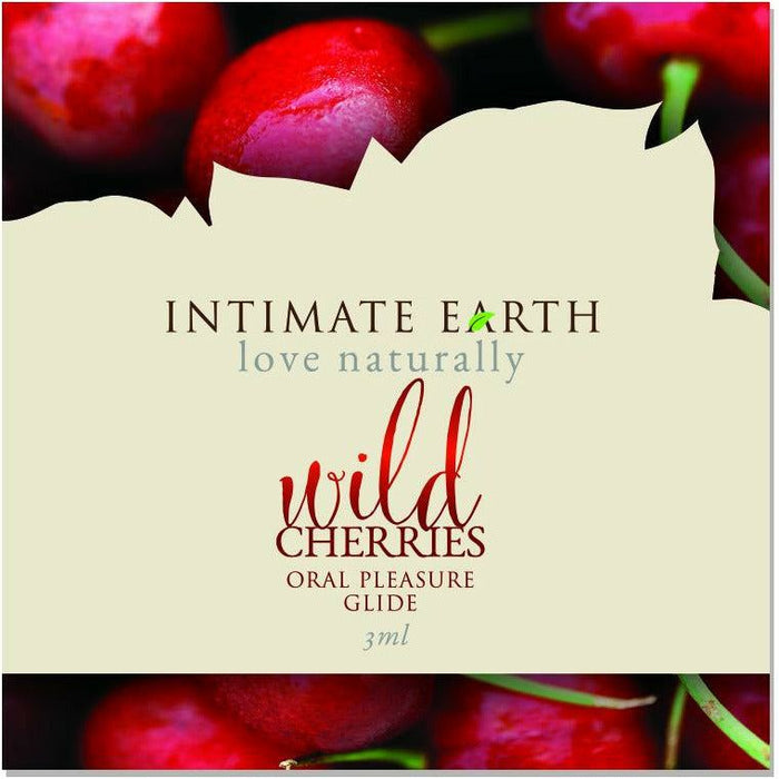 Intimate Earth Wild Cherries Natural Flavours Glide Foil 3ml