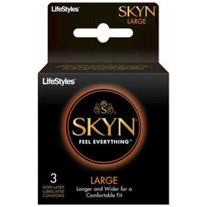 Lifestyles Skyn Large Non-Latex Condoms 3 Pack