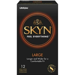 Lifestyles Skyn Large Non-Latex Condoms 12 Pack