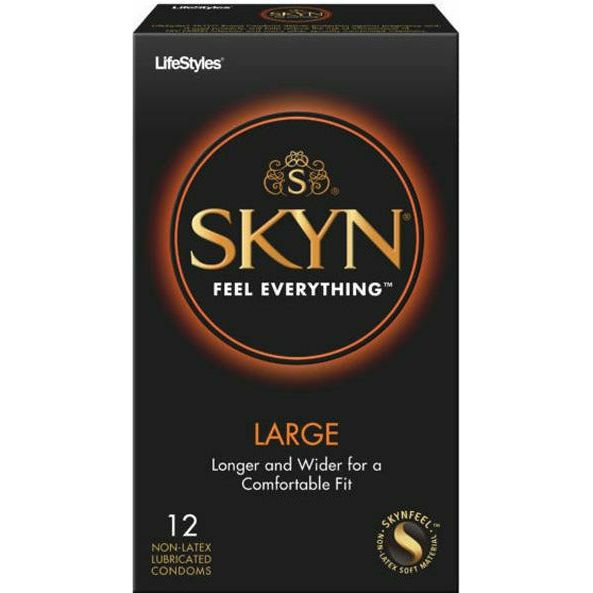 Lifestyles Skyn Large Non-Latex Condoms 12 Pack