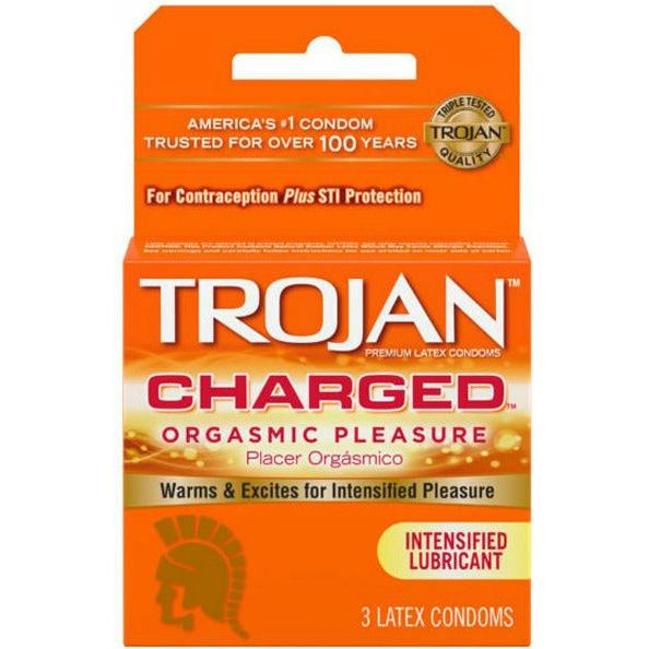 Trojan Charged Condoms 3 Pack