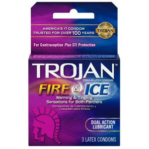 Trojan Fire & Ice Condoms 3 Pack