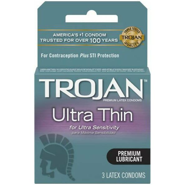 Trojan Ultra Thin Condoms 3 Pack