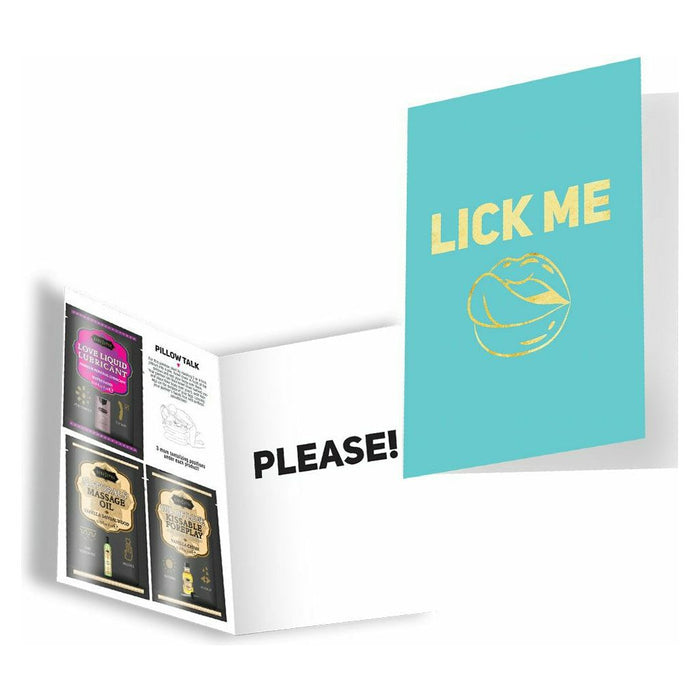 Kama Sutra Naughty Notes Lick Me… Please! Greeting Card
