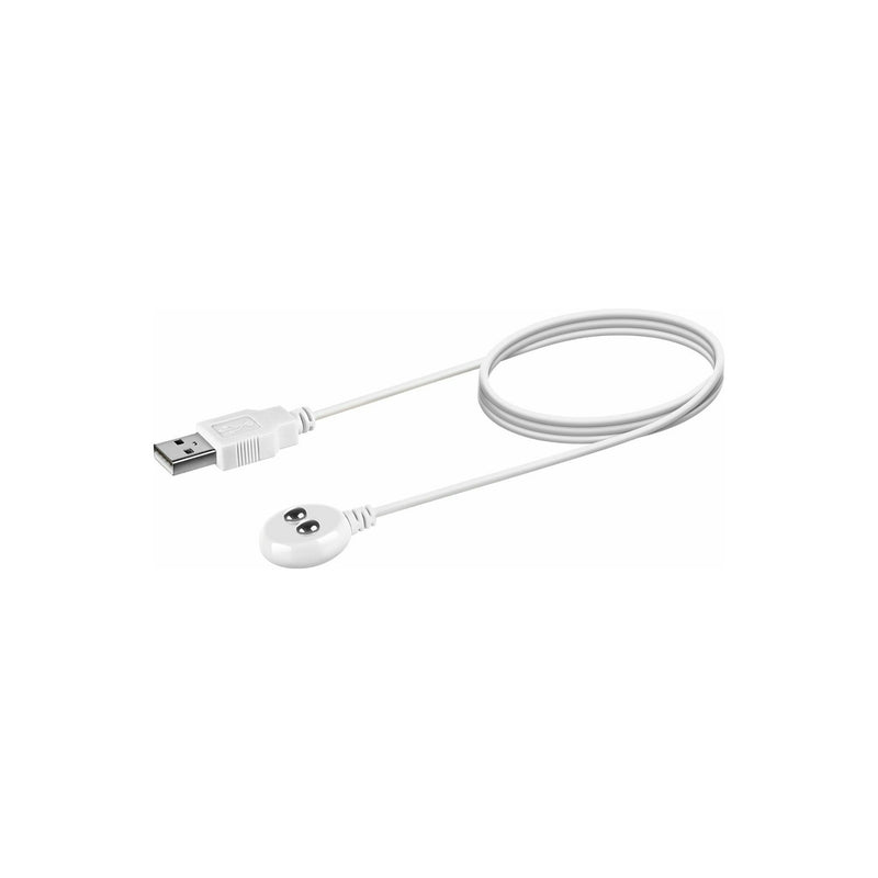 Cable de carga USB magnético de repuesto compatible con Satisfyer Penguin  Air (paquete de 2 unidades, blanco + blanco)