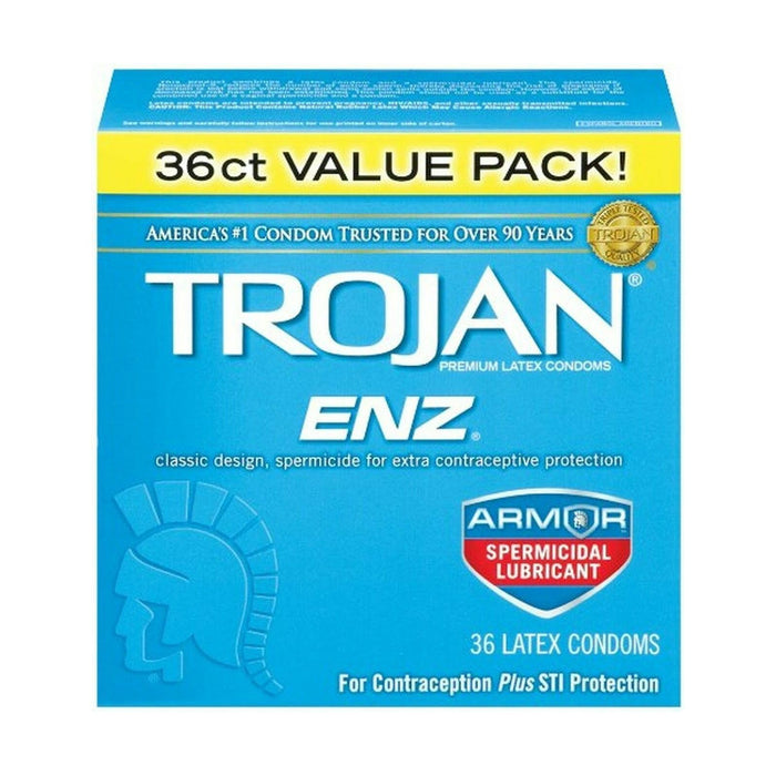 Trojan ENZ Spermicidal Condoms 36 Pack