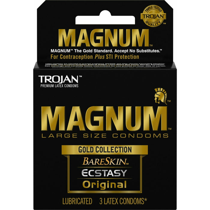 Trojan Magnum Gold Collection Condoms 3 Pack