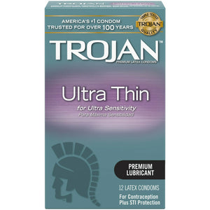 Trojan Ultra Thin Condoms 12 Pack