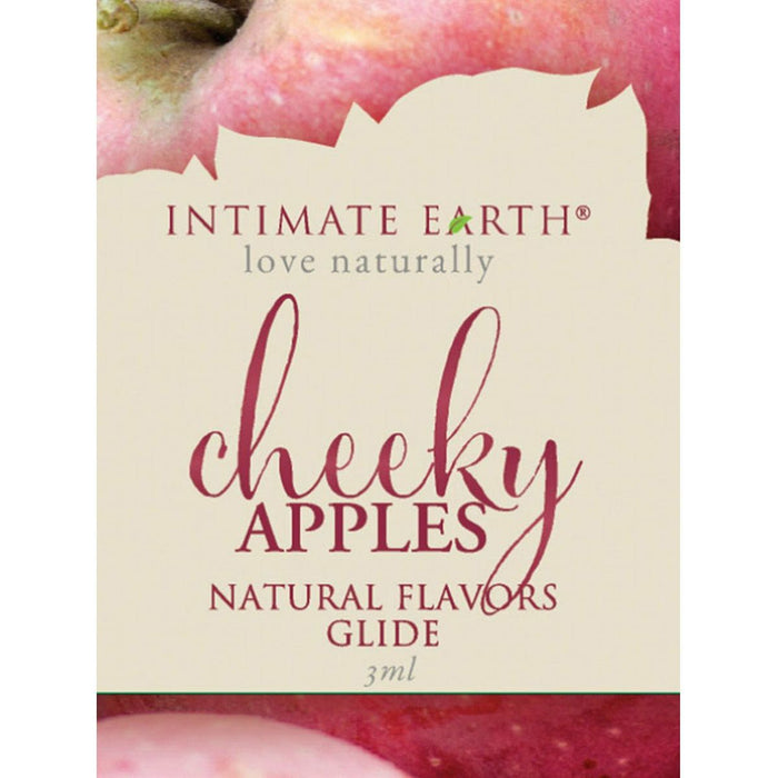 Intimate Earth Cheeky Apples Natural Flavours Glide 3ml Foil