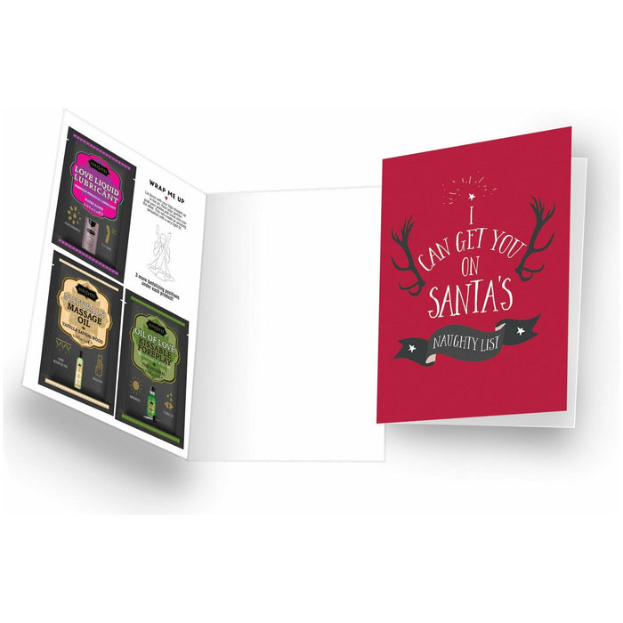 Kama Sutra Naughty Notes I Can Get You On Santas Naughty List Greeting Card