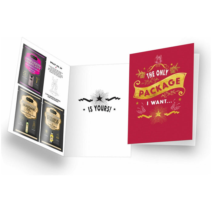 Kama Sutra Naughty Notes The Only Package I Want Greeting Card