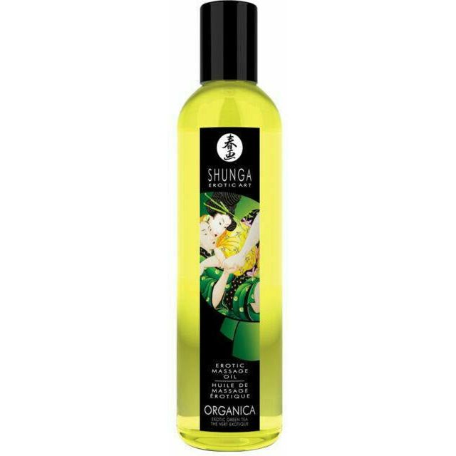 Shunga Massage Oil Organica Exotic Green Tea