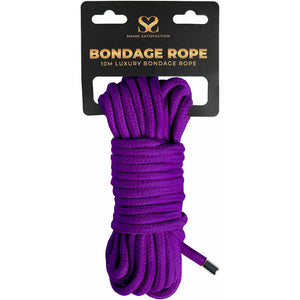 Share Satisfaction 10 Metre Luxury Bondage Rope With Metal Head