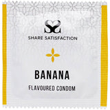 Share Satisfaction Flavoured Condoms Banana 100 Pack