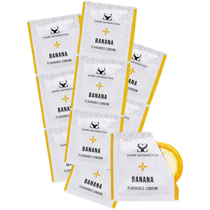 Share Satisfaction Flavoured Condoms Banana 100 Pack