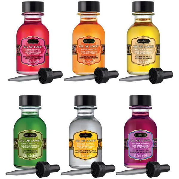 Kama Sutra Oil Of Love Kissable Body Oil The Scents Set Of 6 22ml Each