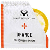 Share Satisfaction Flavoured Condoms Orange 3 Pack