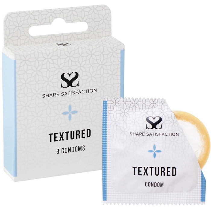 Share Satisfaction Textured Condoms 3 Pack