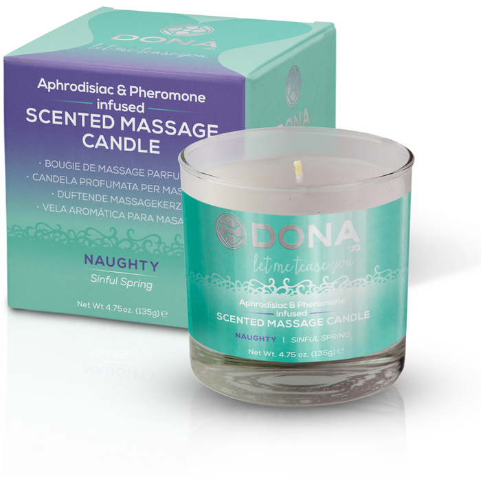 Dona Scented Massage Candle Naughty Aroma Sinful Spring 135g