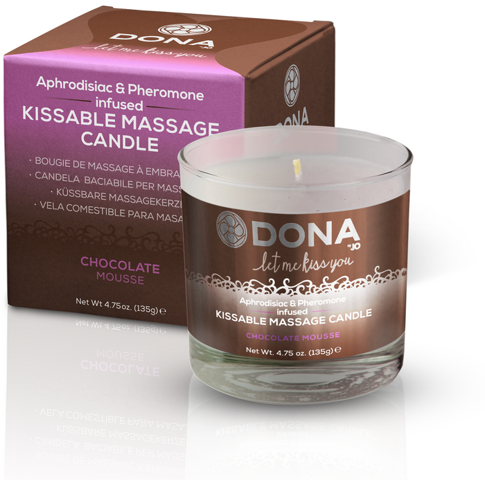 Dona Kissable Massage Candle Chocolate Mousse 135g