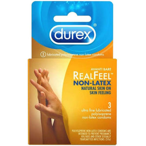 Durex Avanti Bare Real Feel Non-Latex Condoms 3 Pack