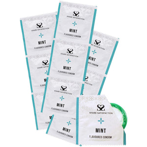 Share Satisfaction Flavoured Condoms Mint 100 Pack