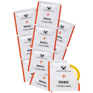 Share Satisfaction Flavoured Condoms Orange 100 Pack