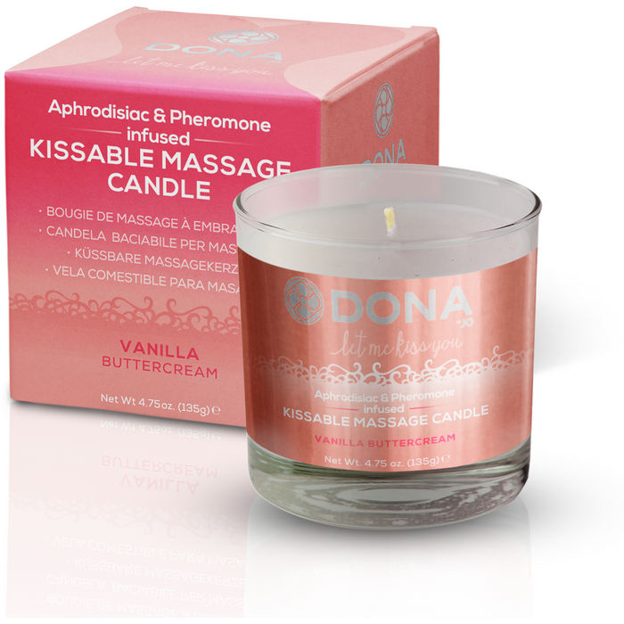 Dona Kissable Massage Candle Vanilla Buttercream 135g